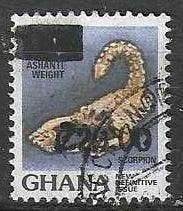 Ghana 1989 - Yvert 983 - Ashanti gewicht - Schorpioen (ST), Postzegels en Munten, Verzenden, Gestempeld