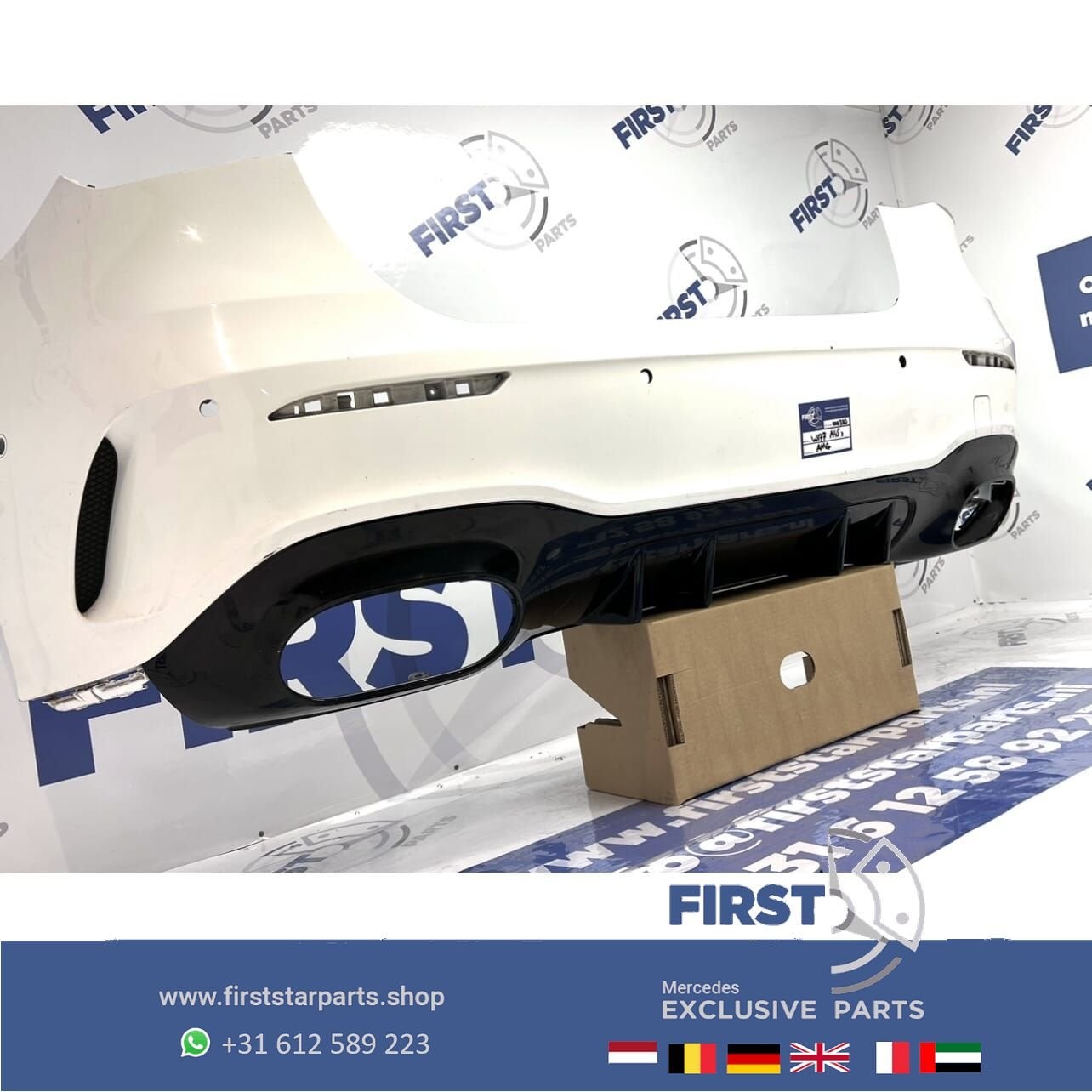 W177 A KLASSE 2024 FACELIFT A45 S AMG ACHTERBUMPER WIT Origi, Arrière, Utilisé, -, -