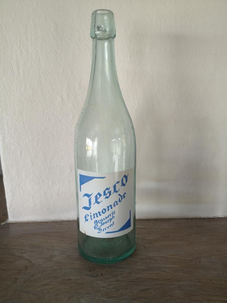 Jesco Limonade fles Herent, Ophalen of Verzenden, Gebruikt, Flesje(s), Overige merken