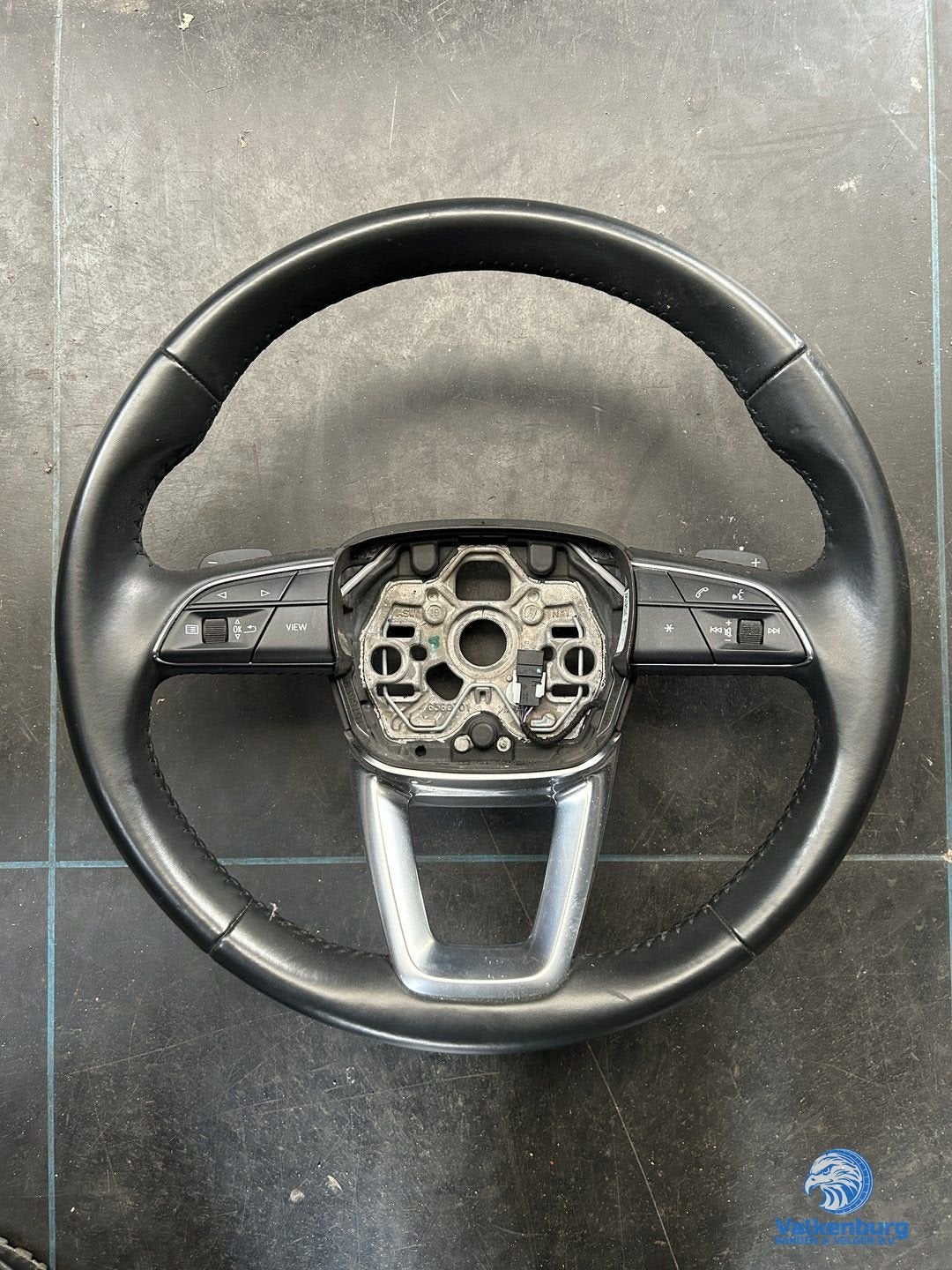 Originele Audi Q3 83A leder stuurwiel stuurbediening flipper, Gebruikt, -, -, Ophalen of Verzenden