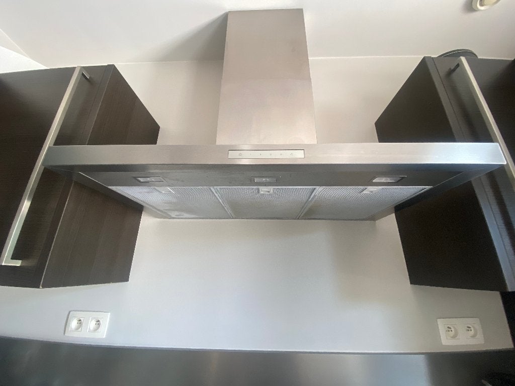 hotte BOSCH 90cm Acier inox, Electroménager, 400 à 600 m³/h, Hotte murale, Comme neuf, Enlèvement