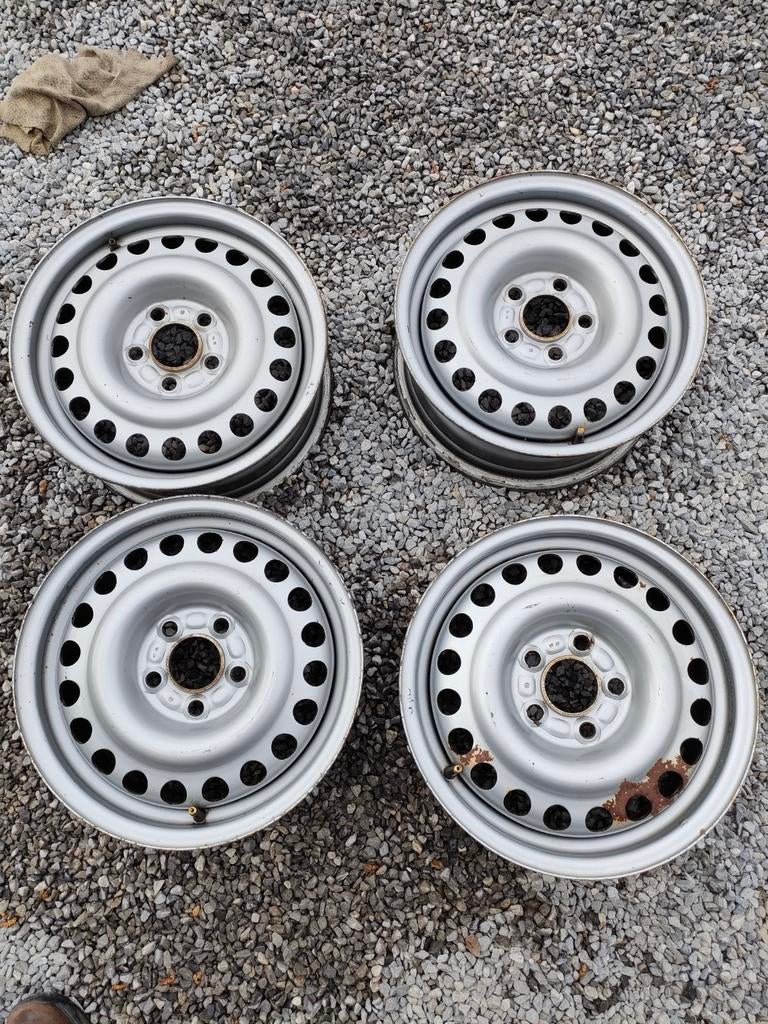 4 jantes Ford 6jx15 ET 52.5, 5x108, alésage 63.4mm, Enlèvement, Jante(s)