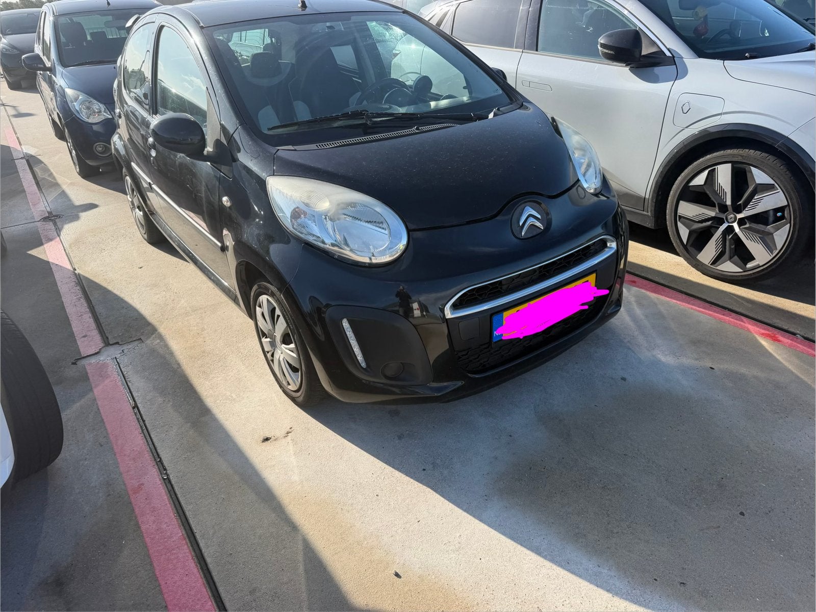 Citroën C1|2013| zwart| 5 Drs| Airconditioning| Elec. ramen, Auto's, Voorwielaandrijving, Euro 5, Stof, Zwart