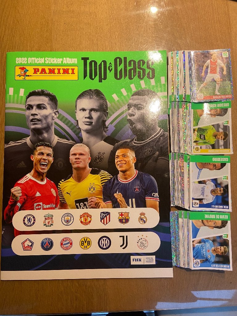 Panini Top Class 2022 – Complete set 366 stickers + album, Ophalen of Verzenden, Nieuw, Meerdere stickers