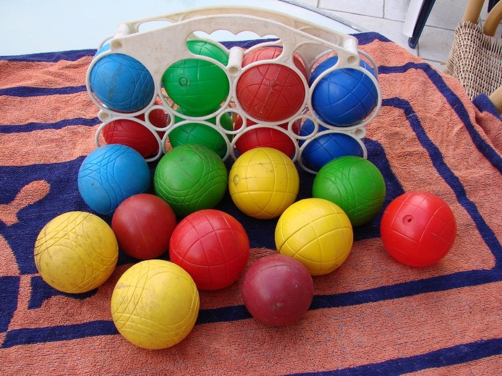 buitenspeelgoed: 2 petanque set ballen, Enlèvement, Utilisé, Boule