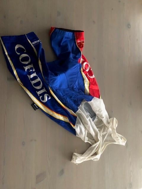 koersbroek Cofidis (Frank Vandenbroucke), Enlèvement ou Envoi, Decathlon, Utilisé, Hommes