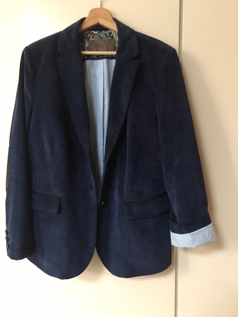 Blazer donkerblauw Cortefiel, Ophalen, Maat 42/44 (L)