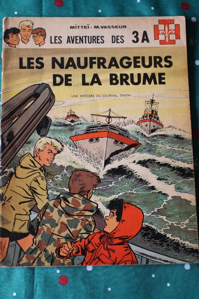 Les Aventures des 3 A - Les Naufrageurs de la Brume EO 1966, Gelezen, Eén stripboek, Ophalen of Verzenden, GREG / TILLIEUX / MITTEÏ ...