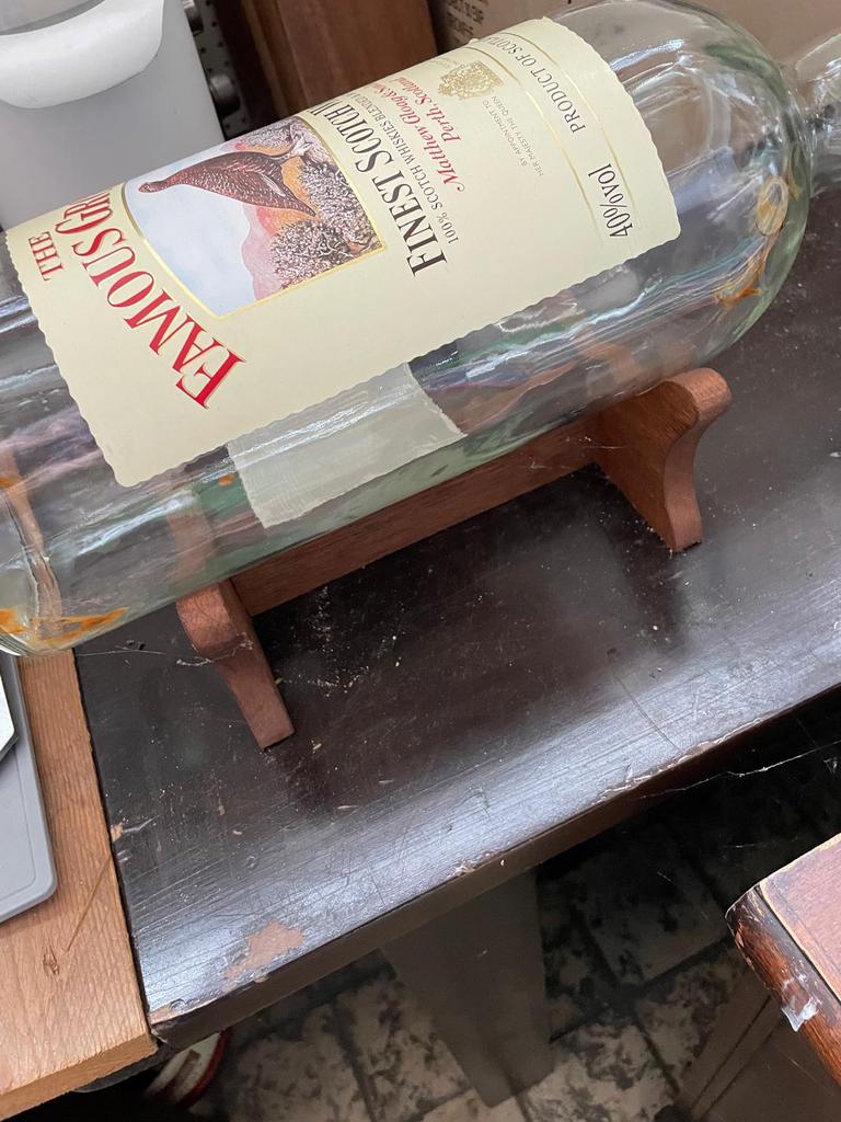 Decoratieve whiskyfles 4,5L The Famous Grouse, Ophalen of Verzenden, Gebruikt