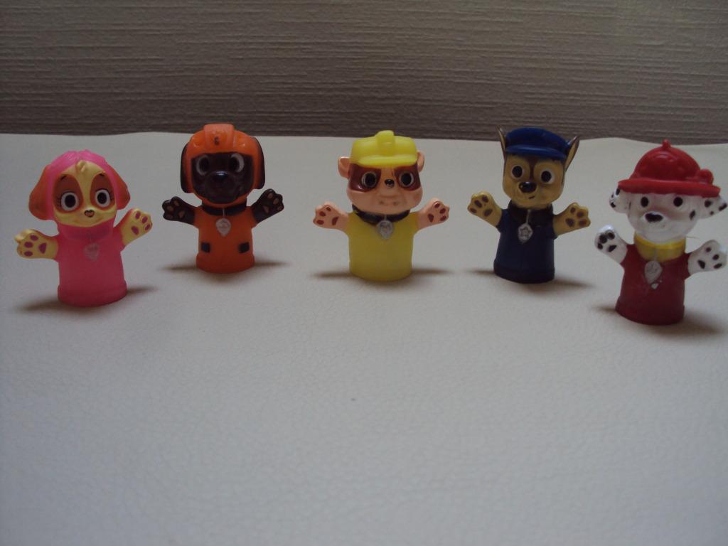 Set van 5 vingerpopjes Paw Patrol, Kinderen en Baby's, Ophalen of Verzenden