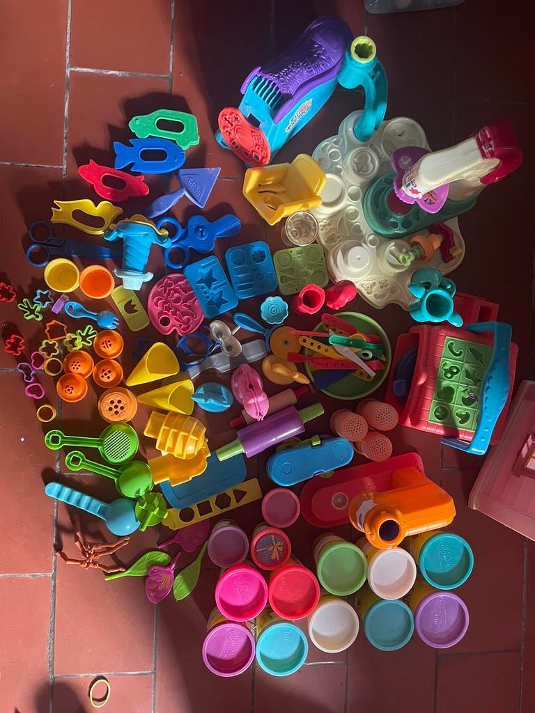 Lot playdoh plasticine, Ophalen of Verzenden, Gebruikt