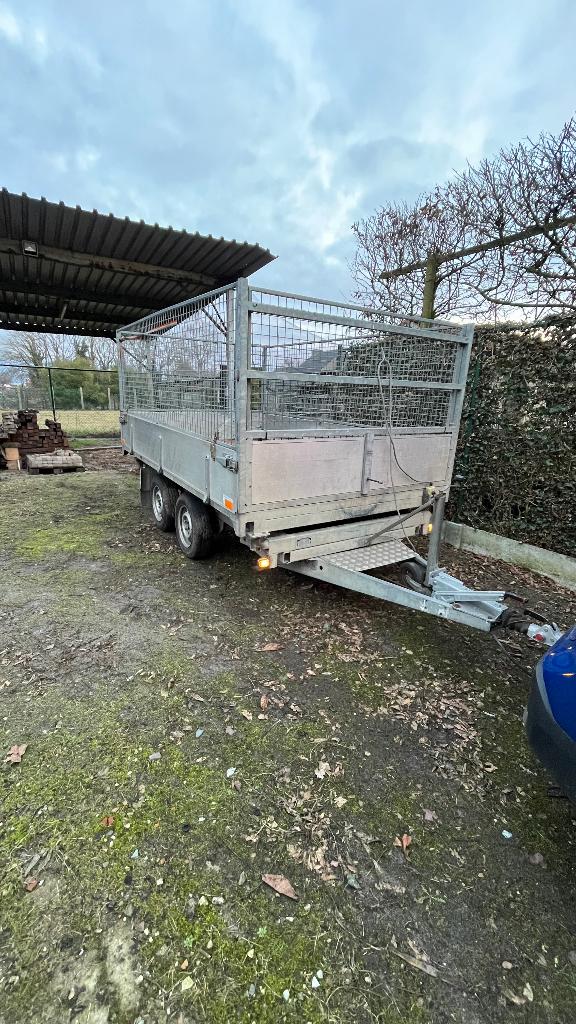 Remork: 3 kant kipper + loofnetten, Auto diversen, Aanhangers en Bagagewagens, Ophalen, Gebruikt