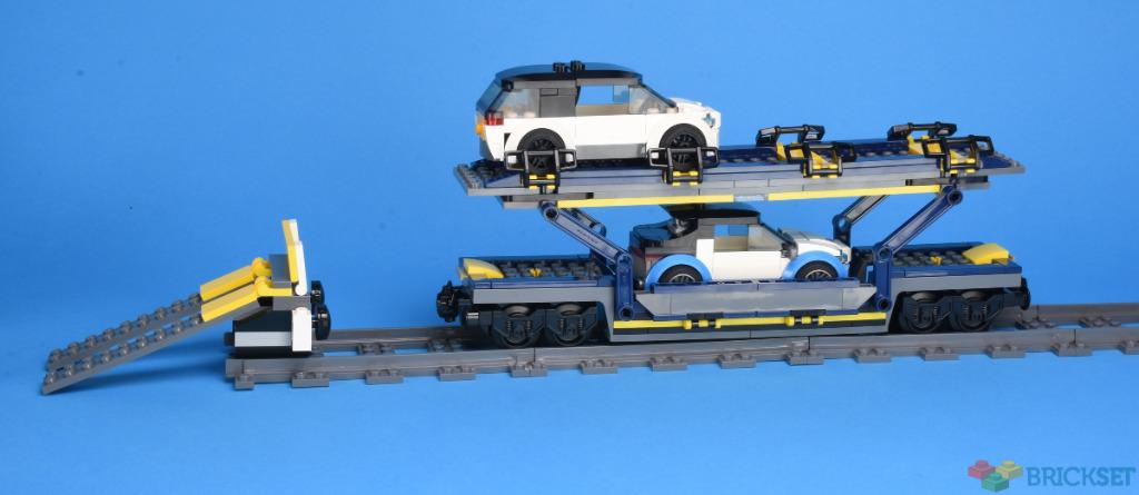 Lego trein: 60336 autowagon + laadstation + stootbuffer, Ophalen of Verzenden, Nieuw, Complete set, Lego