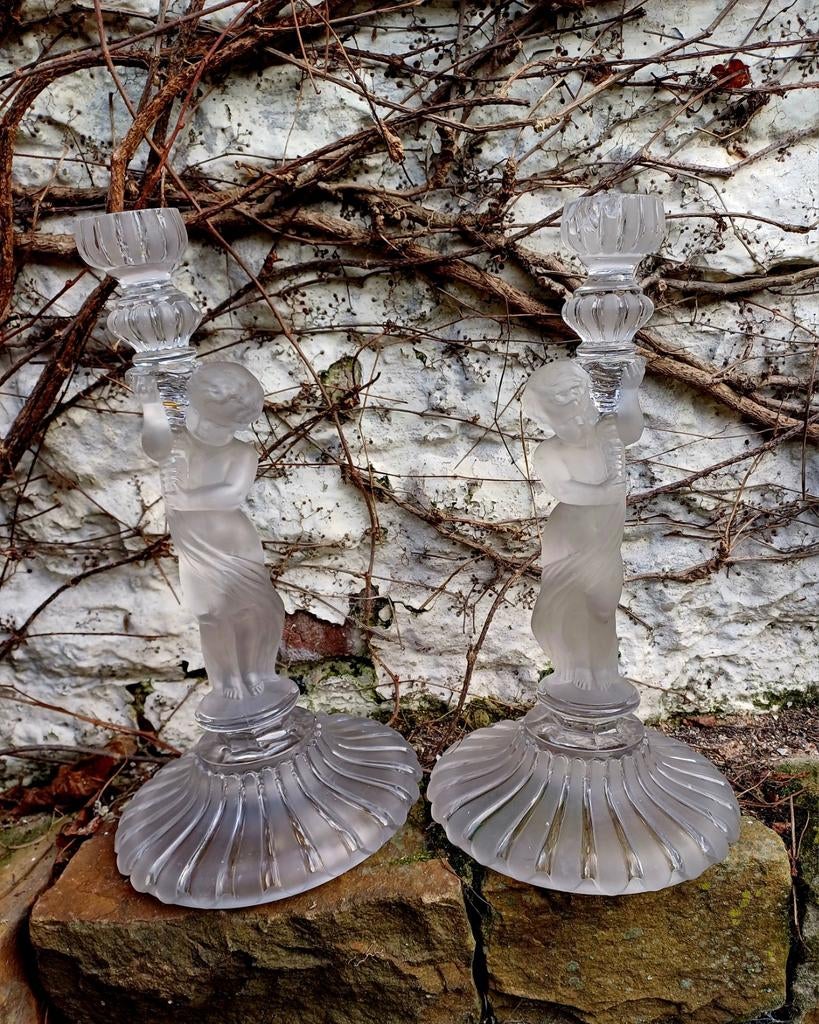 2 grands chandeliers Baccarat anciens, Enlèvement ou Envoi
