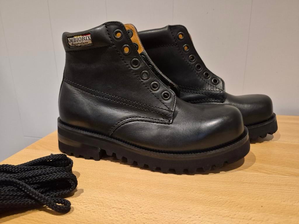 Originele Ambiorix Superclass Bottines - Zwart Leer  Maat 40, Kleding | Heren, Schoenen, Ambiorix, Zwart, Boots, Nieuw