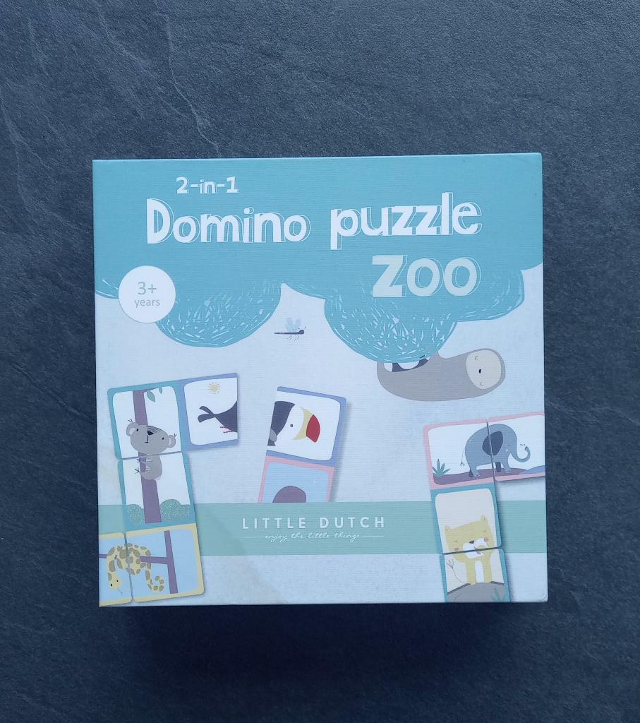 Little Dutch domino + puzzel thema zoo, Ophalen, Zo goed als nieuw