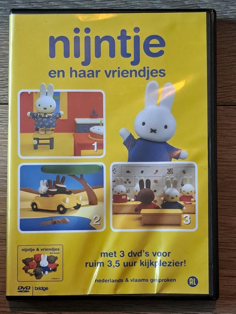 Nijntje en haar vriendjes 3 dvd's, Cd's en Dvd's, Alle leeftijden, Ophalen of Verzenden, Gebruikt