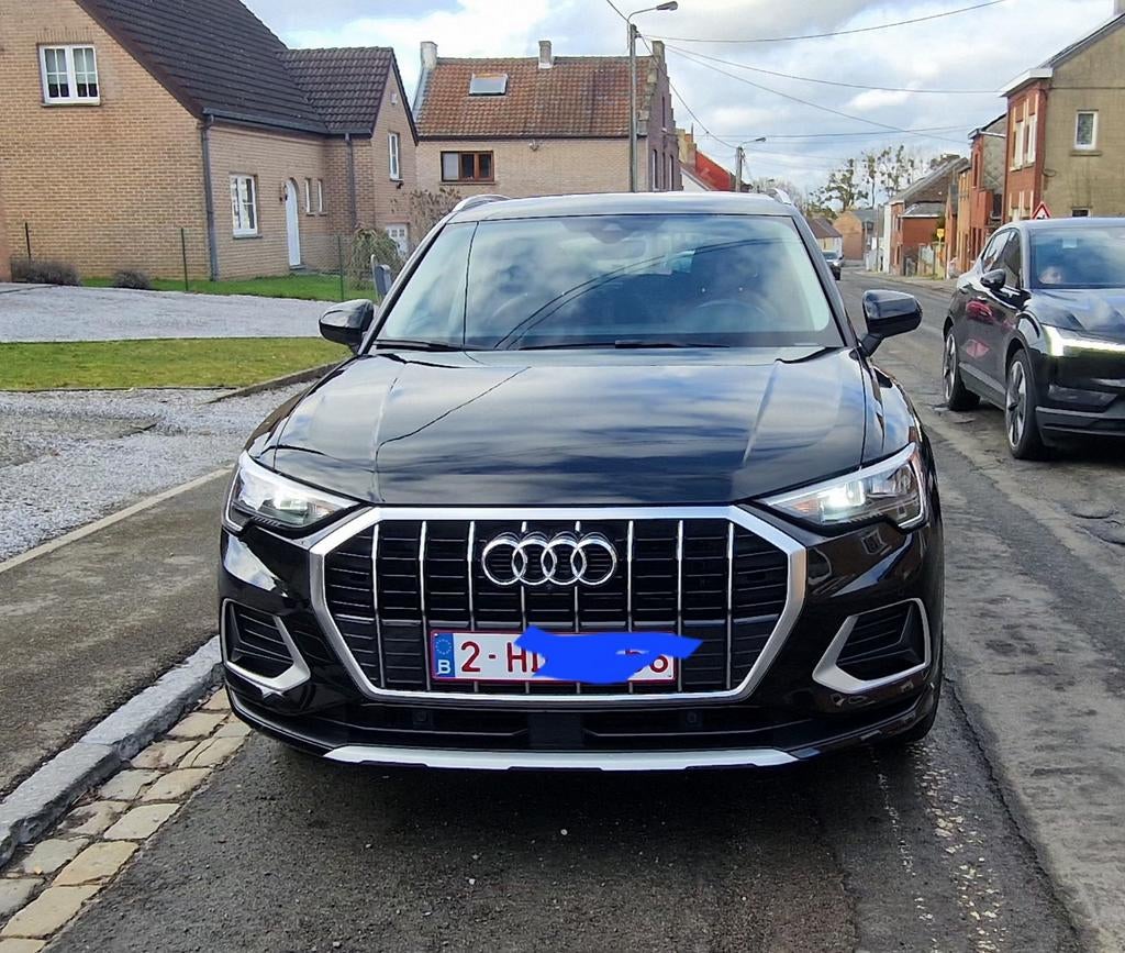 Audi Q3 TDI, Auto's, Android Auto, Zwart, Zwart, Leder