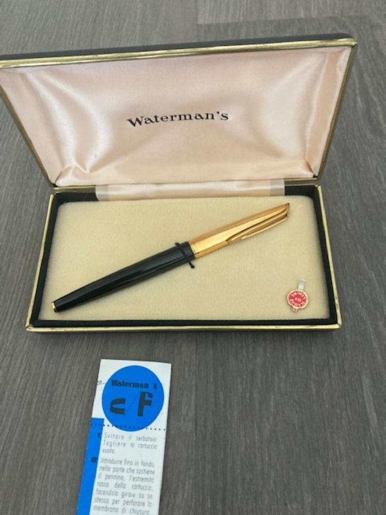 Vulpen Waterman CF 18K goud - Vintage, Avec boîte, Stylo, Enlèvement, Utilisé