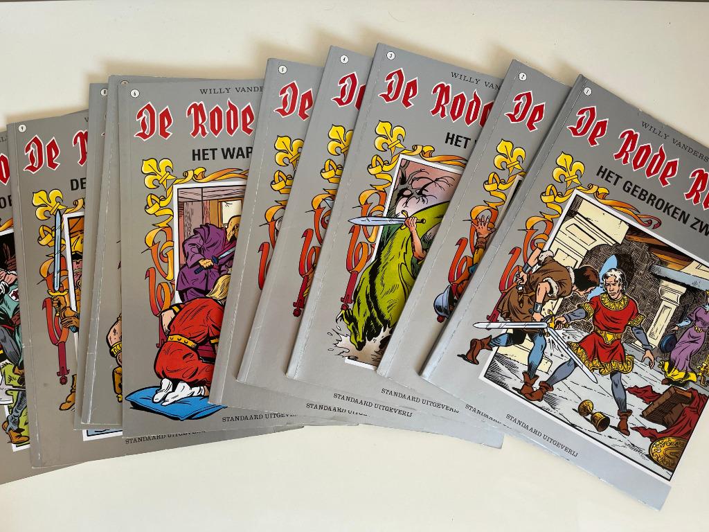 De Rode Ridder - albums 1-10 - 1e druk kleur, Boeken, Stripverhalen, Verzenden, Willy Vandersteen