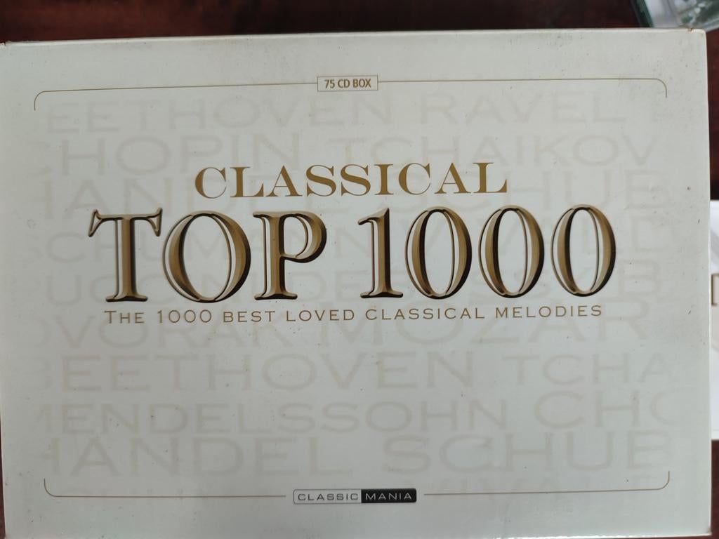 75-CDbox : CLASSICAL TOP 1000  BEST LOVED CLASSICAL MELODIES, Ophalen of Verzenden, Zo goed als nieuw