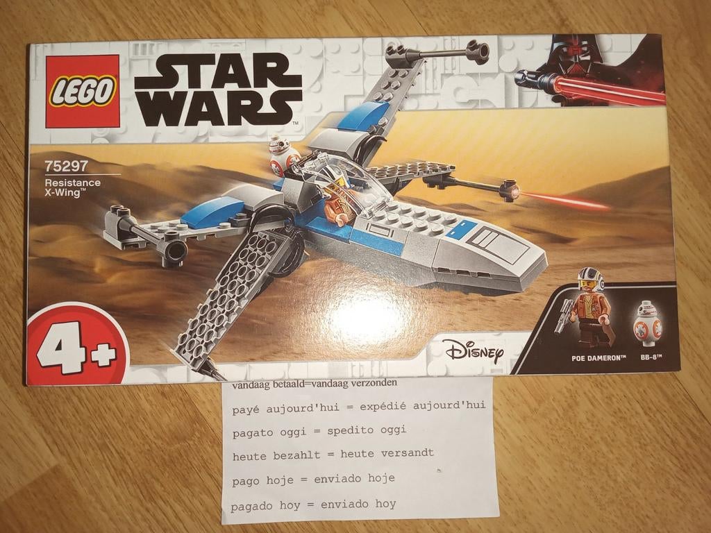 1x Lego Star wars 75297 Resistance X-Wing, Verzenden, Nieuw, Overige typen