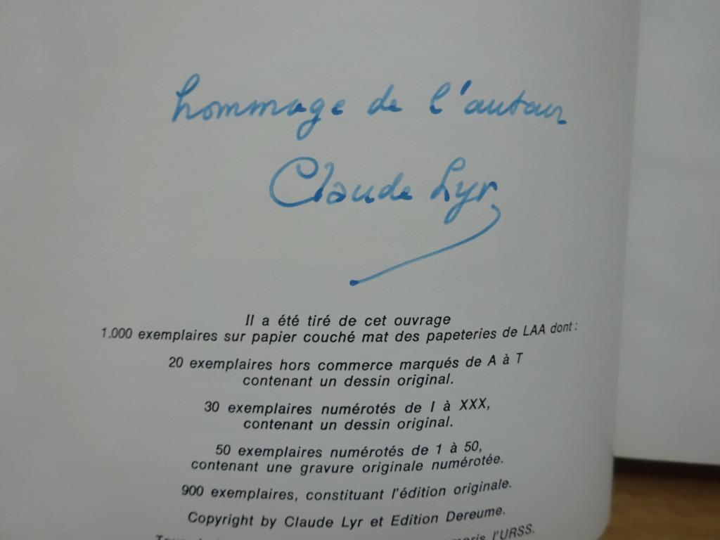 Claude Lyr, monographie, signé, Peinture et dessin, Enlèvement ou Envoi, André Gascht, Utilisé
