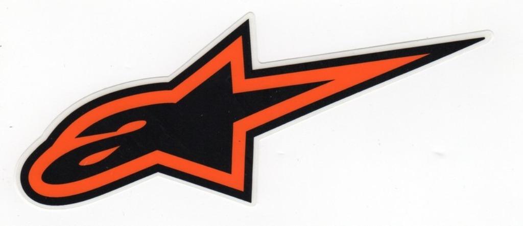 Alpinestars sticker logo - 170x65mm - Diverse kleuren, Motoren, Ophalen of Verzenden