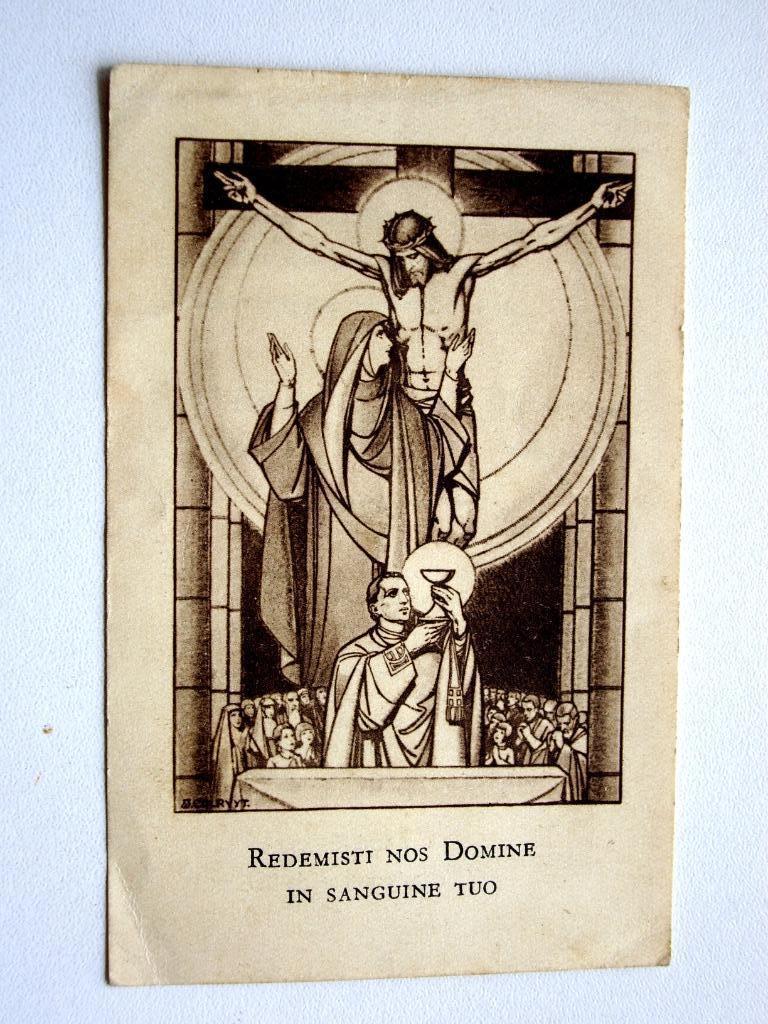 6 oude katholieke godsdienstkaarten 1936/1938, Ophalen of Verzenden
