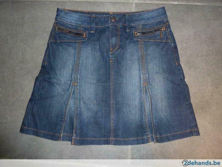 Jeansrok esprit maat 38 Mooie staat., Maat 38/40 (M), Blauw, Ophalen of Verzenden, Knielengte