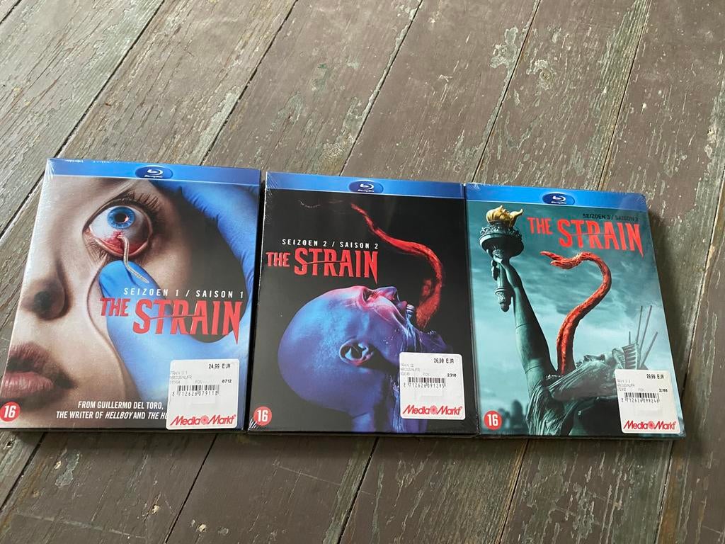 The Strain serie seizoen 1-2-3 blu ray nieuw in blister, Ophalen of Verzenden, Nieuw in verpakking