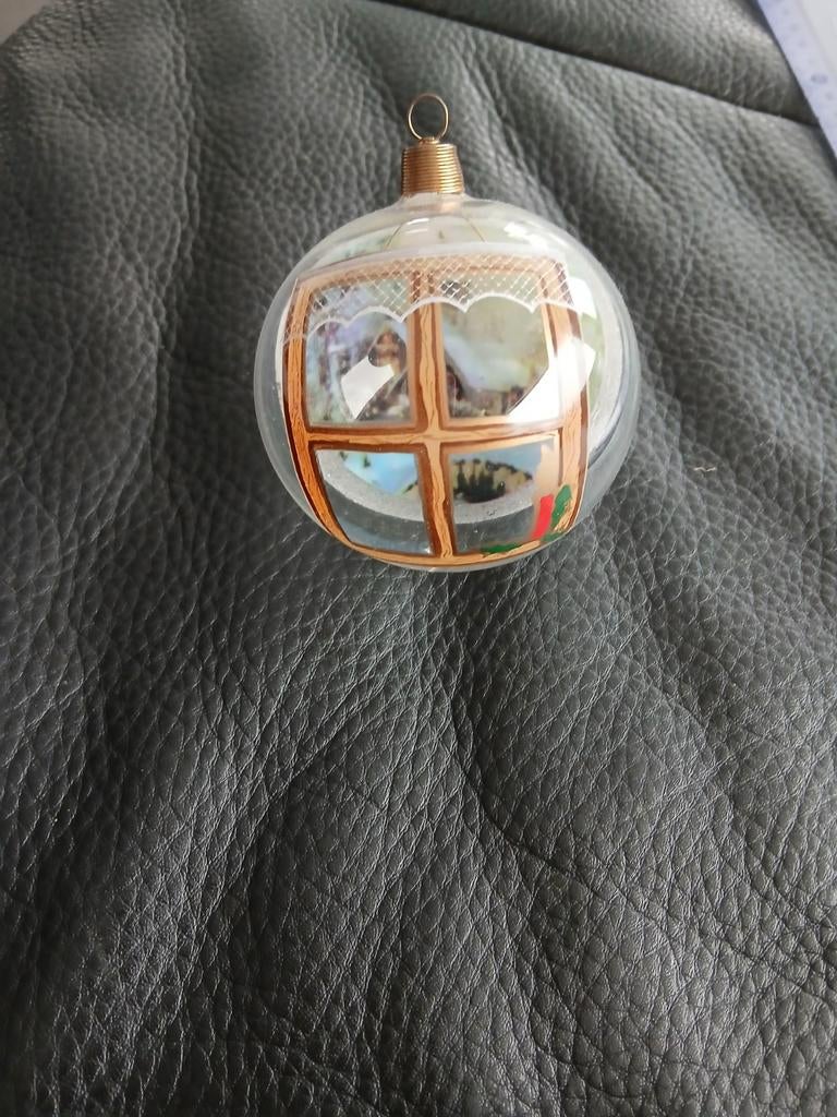 Glazen kerstbal, Ophalen of Verzenden, Zo goed als nieuw