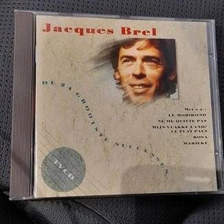 Cd Jacques Brel, zijn 24 grootste successen, Cd's en Dvd's, Cd's | Franstalig, Ophalen of Verzenden