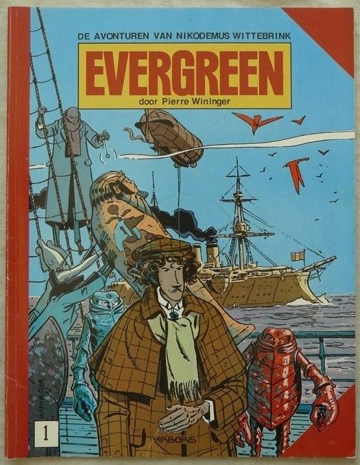 De Avonturen v. Nikodemus Wittebrink, Evergreen, Nr.1, 1988., Enlèvement ou Envoi, Une BD, Utilisé, ARBORIS