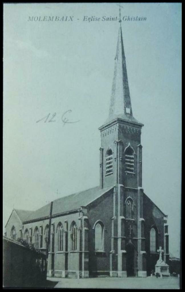 Carte Postale Molenbaix – Eglise Saint-Ghislain (Celles), Collections, Enlèvement ou Envoi, 1920 à 1940, Affranchie, Hainaut