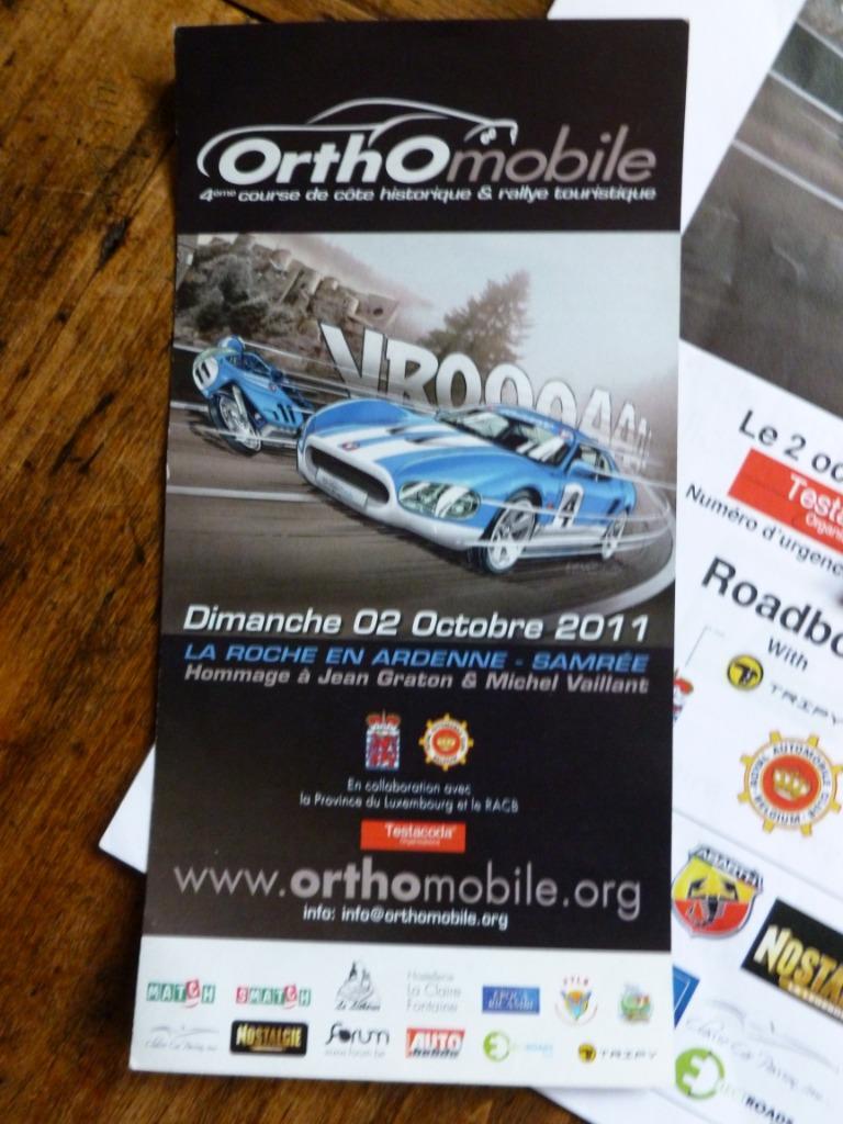 Moto Auto MICHEL VAILLANT Affiche La-Roche-en-Ardenne 2011, Verzamelen, Posters, Nieuw, Reclame, A4 of kleiner, Rechthoekig Staand