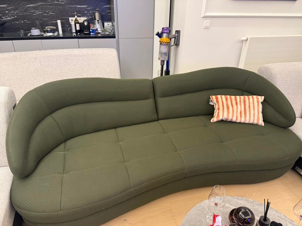 ️ Canapé design Maison XXL + pouf – état neuf, Enlèvement, Comme neuf