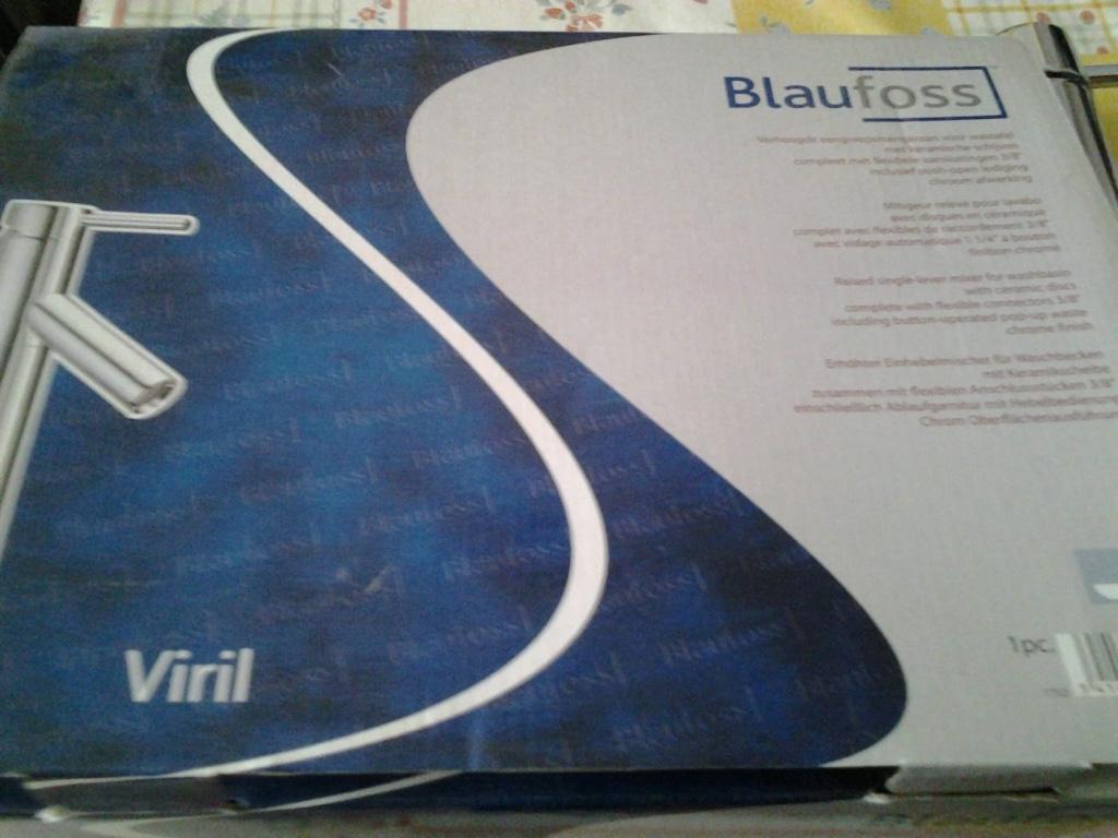 BLAUFOSS VIRIL BADKAMERKRAAN, Enlèvement ou Envoi, Neuf, Chrome, Lavabo