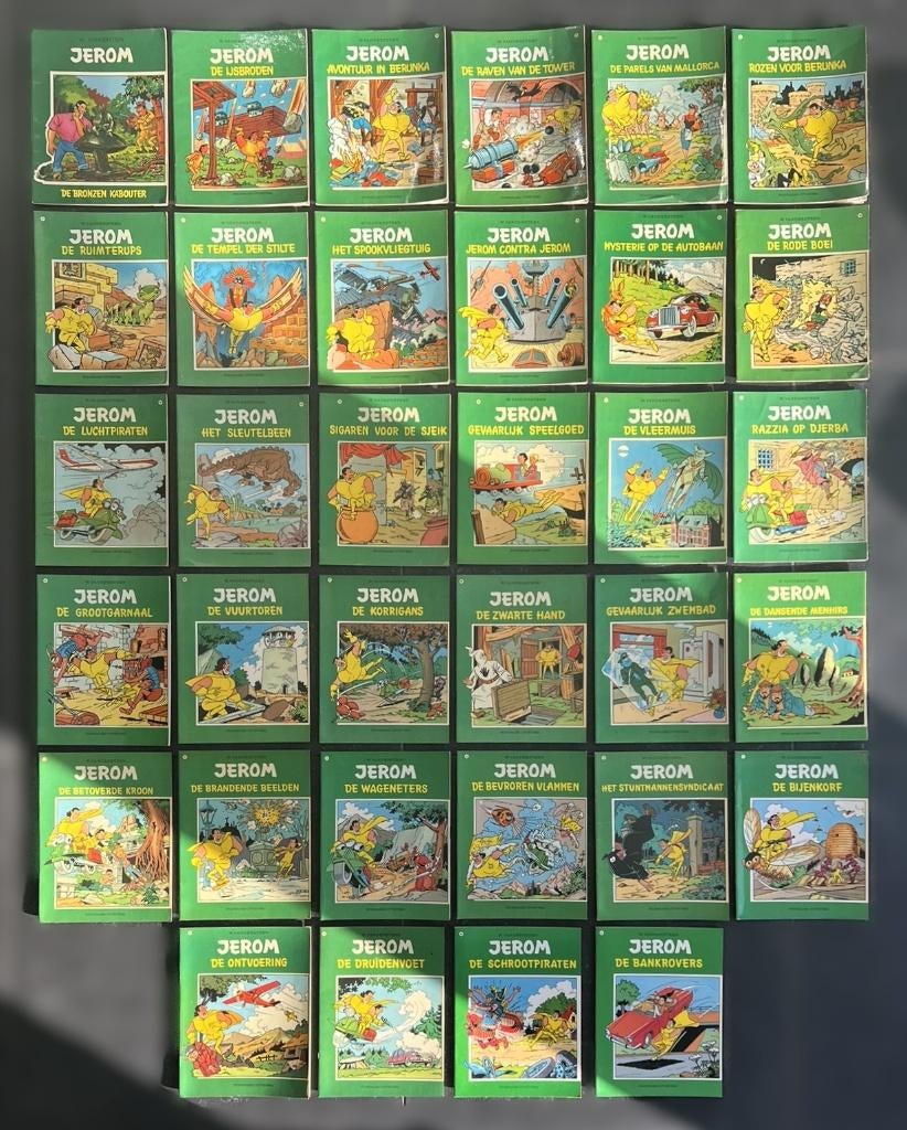Jerom - 34 strips / 26 x 1ste druk, Meerdere stripboeken, Ophalen of Verzenden, Willy Vandersteen