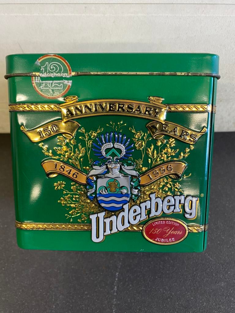 Metalen kist van Underberg, Verzamelen, Ophalen, Zo goed als nieuw