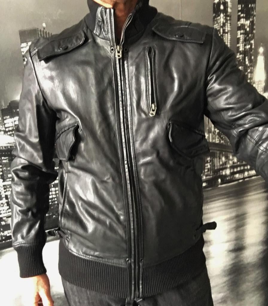 G-STAR RAW kwaliteit leder maat Small(nieuwprijs 659€)nieuw, Kleding | Heren, Jassen | Winter, Ophalen of Verzenden, Nieuw, G-star Raw