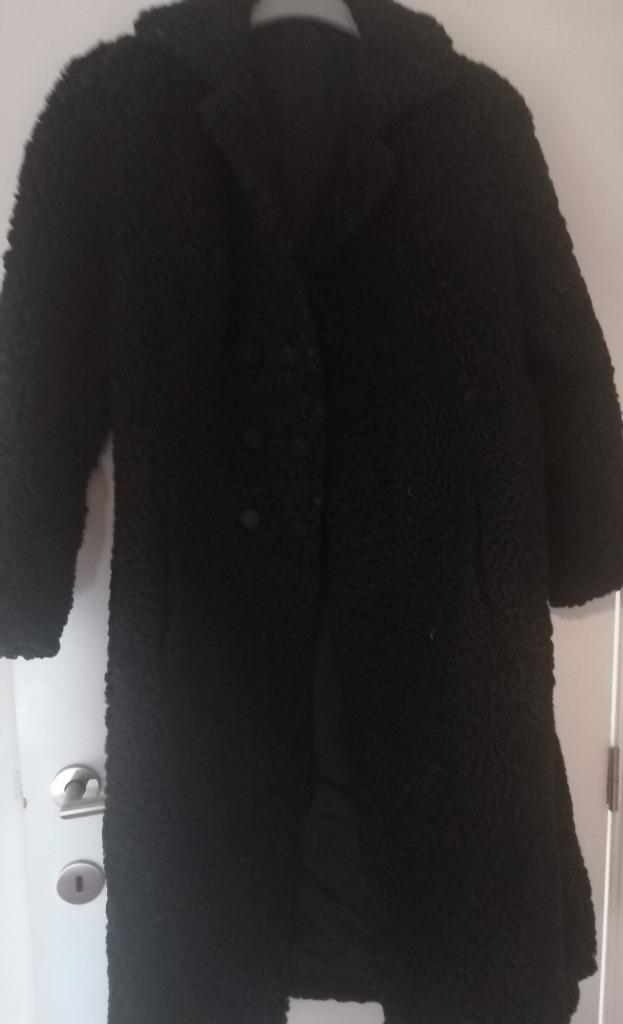 Pelzen mantel VINTAGE!! Mèt bijpassende hoed, Kleding | Dames, Zwart, Maat 42/44 (L), Zo goed als nieuw, Ophalen