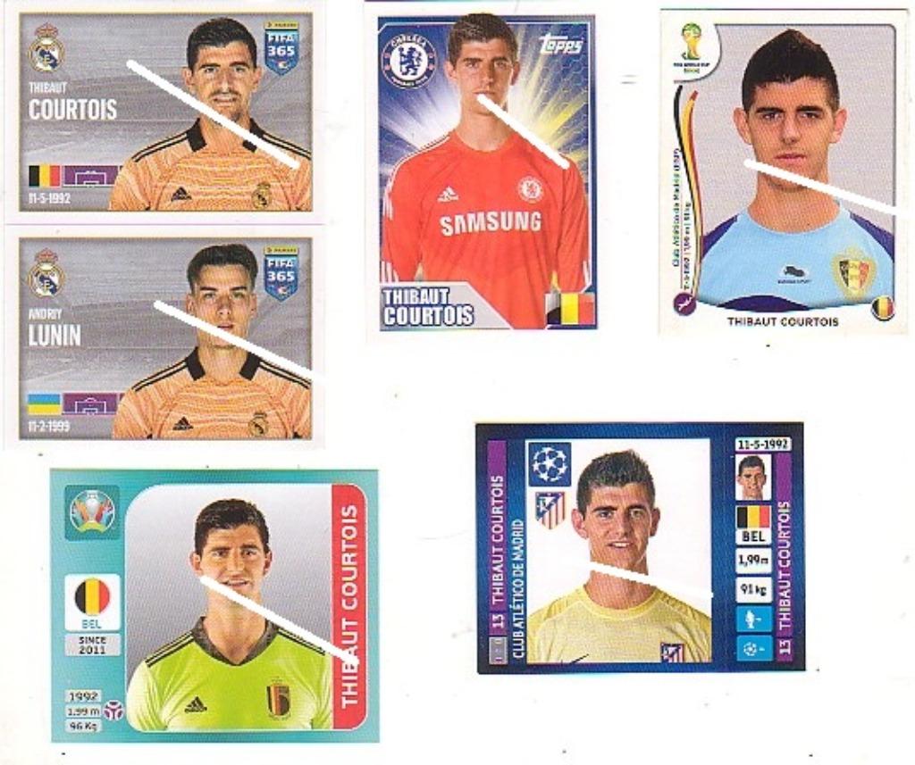 Panini / Thibaut Courtois / Varia / 5 stickers, Verzamelen, Verzenden, Nieuw, Poster, Plaatje of Sticker