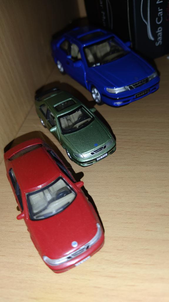 6x SAAB modellen, zie foto's, 1:43/1:68, Ophalen of Verzenden, Zo goed als nieuw, Auto, Overige merken
