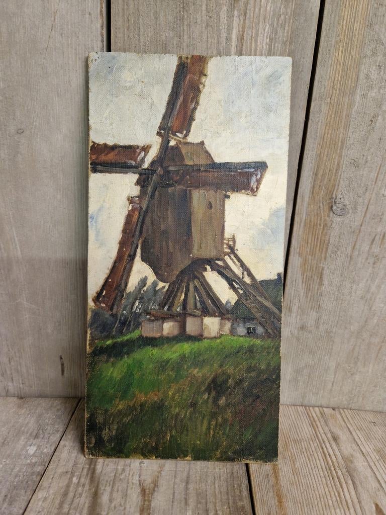 Olie op Hout  mogelijks Lionel Poupaert??, Ophalen of Verzenden