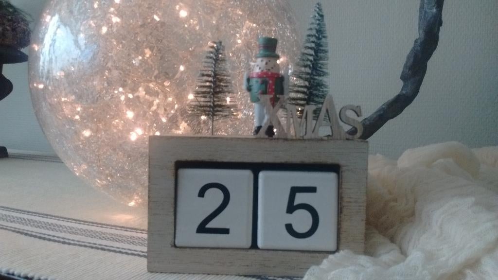 Houten advent-/aftelkalender, Diversen, Kerst, Nieuw, Ophalen of Verzenden