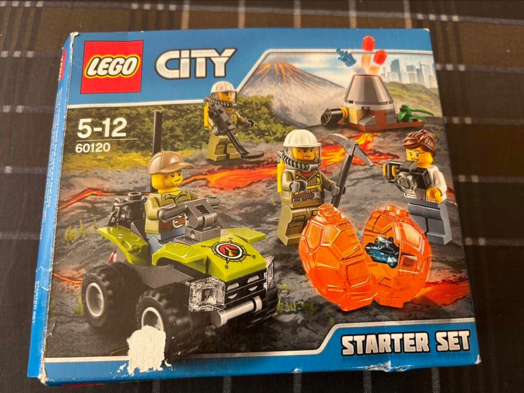 Lego city Vulkaan starter set 60120 5-12j, Kinderen en Baby's, Speelgoed | Duplo en Lego, Gebruikt, Lego, Ophalen