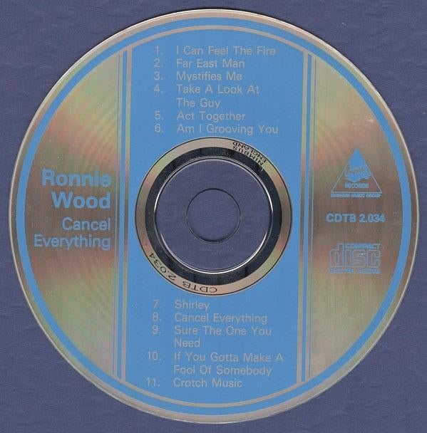 WANTED ! Ronnie Wood BLUE CD Cancel Everything, Cd's en Dvd's, Cd's | Rock, Ophalen of Verzenden
