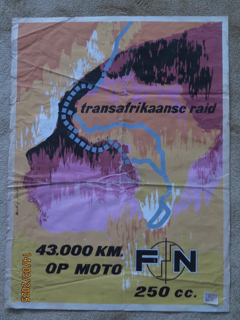AFFICHE FN RAID TRANSAFRICAIN 1957, Envoi