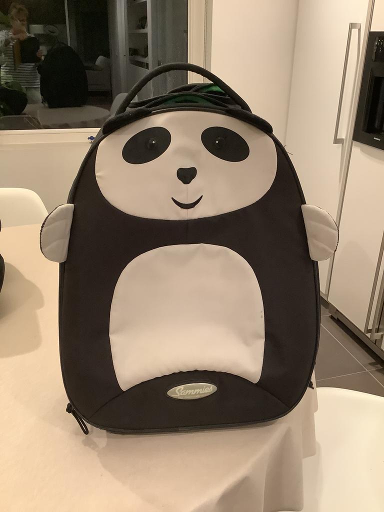 Kinderkoffer op wieltjes Panda, Ophalen, Zo goed als nieuw, Wieltjes